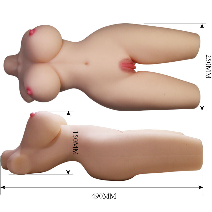 Torso Femenino Realista Tiffany con Vagina y Ano de 5,5 kg