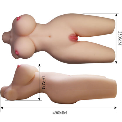 Torso Femenino Realista Tiffany con Vagina y Ano de 5,5 kg