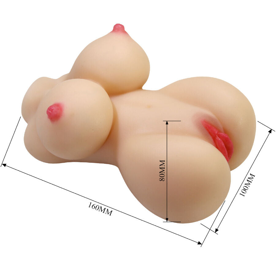 Masturbador Femenino Realista Herta Mini Torso - 497g