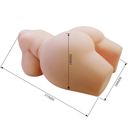 Torso Masturbador Femenino Realista Vagina y Anal con 7,5 kg