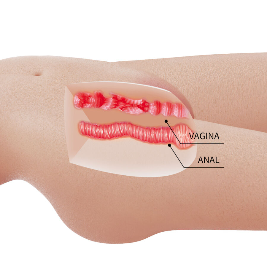 Masturbador Femenino Realista de Torso Mia - Vaginal y Anal, 8.5 kg