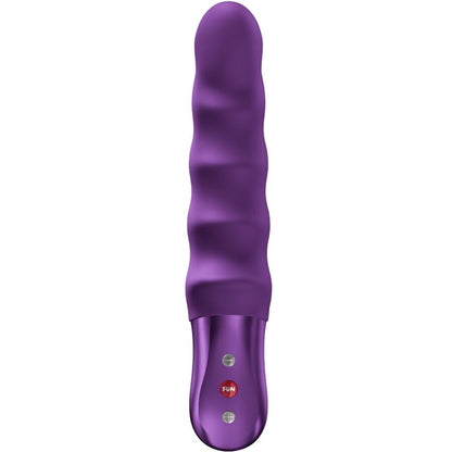 Close-up of the FUN FACTORY Vibrador Pulsador Stronic Surf, showing its unique texture and ergonomic design.