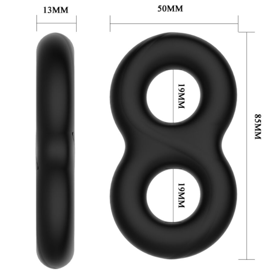 Anillo Peneano Doble Infinito de Silicona