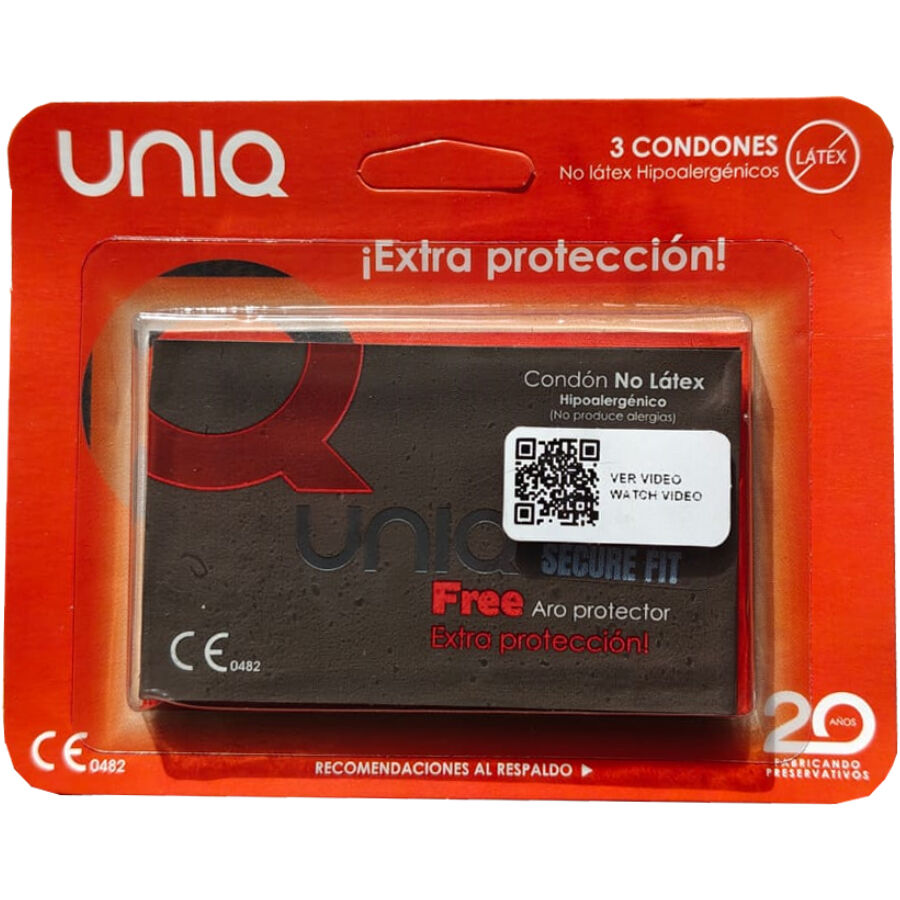 Preservativos Sin Látex Secure Fit 3 Unidades