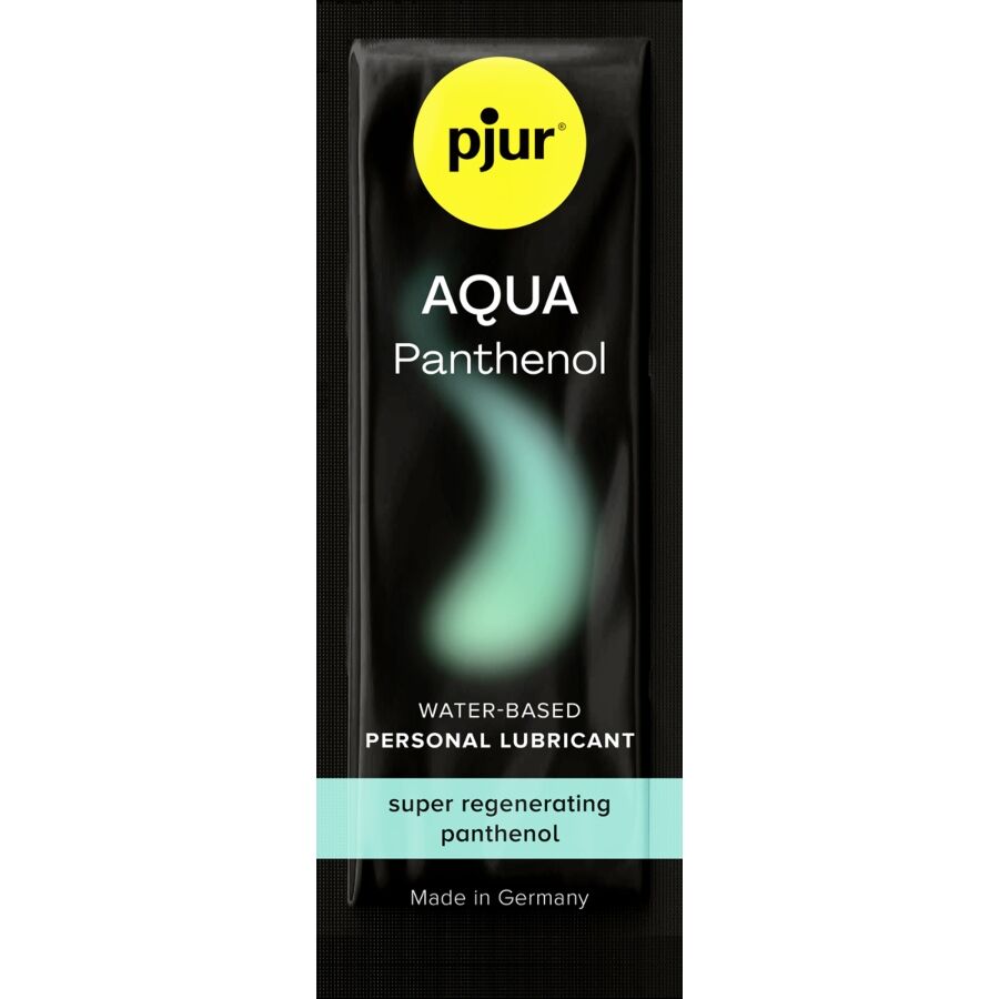 Pjur Lubrificante À Base de Água Aqua Pantenol 2 ML, para higiene e conforto íntimo.
