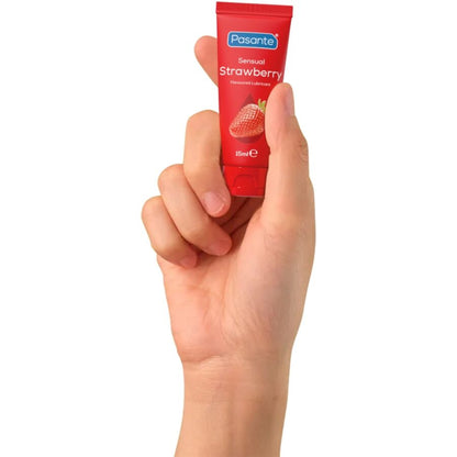 Pack de Lubrificantes Pasante Sabores Sortidos 5x15ml, com os diferentes tubos coloridos e indicativos de sabor.