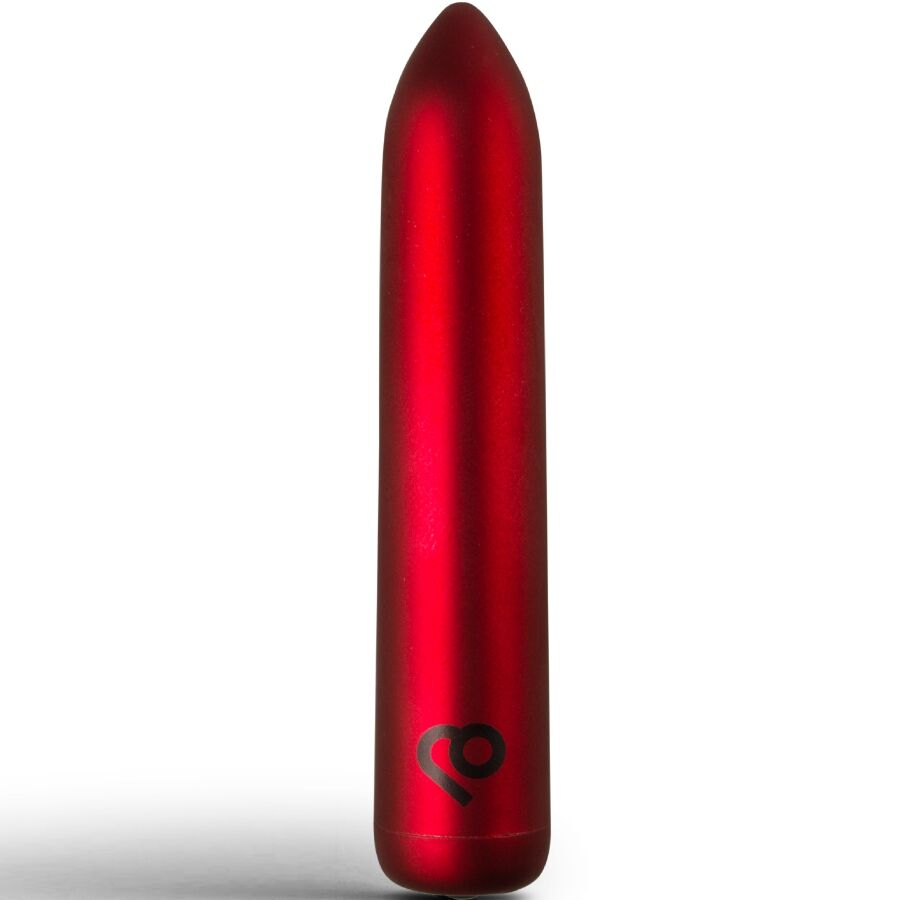 Rocks-Off Bala Vibratória Recarregável Poppy Vermelha, vibrador compacto e discreto para prazer intenso.