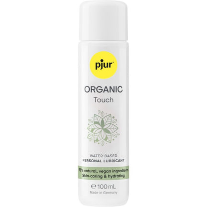 Pjur Lubrificante Organic Touch Hidratante Vegano 100 ML para hidratação e conforto íntimo.