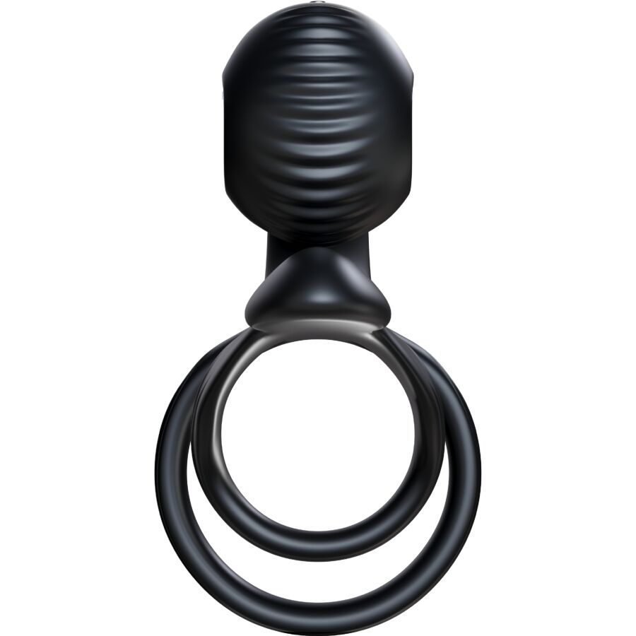 VIBRADOR CARACOL - ANILLO PARA PAREJAS JOVI CONTROL REMOTO NEGRO