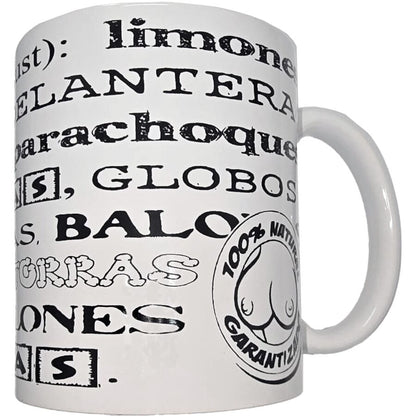 Taza Divertida con Sinónimos Eróticos 370ml