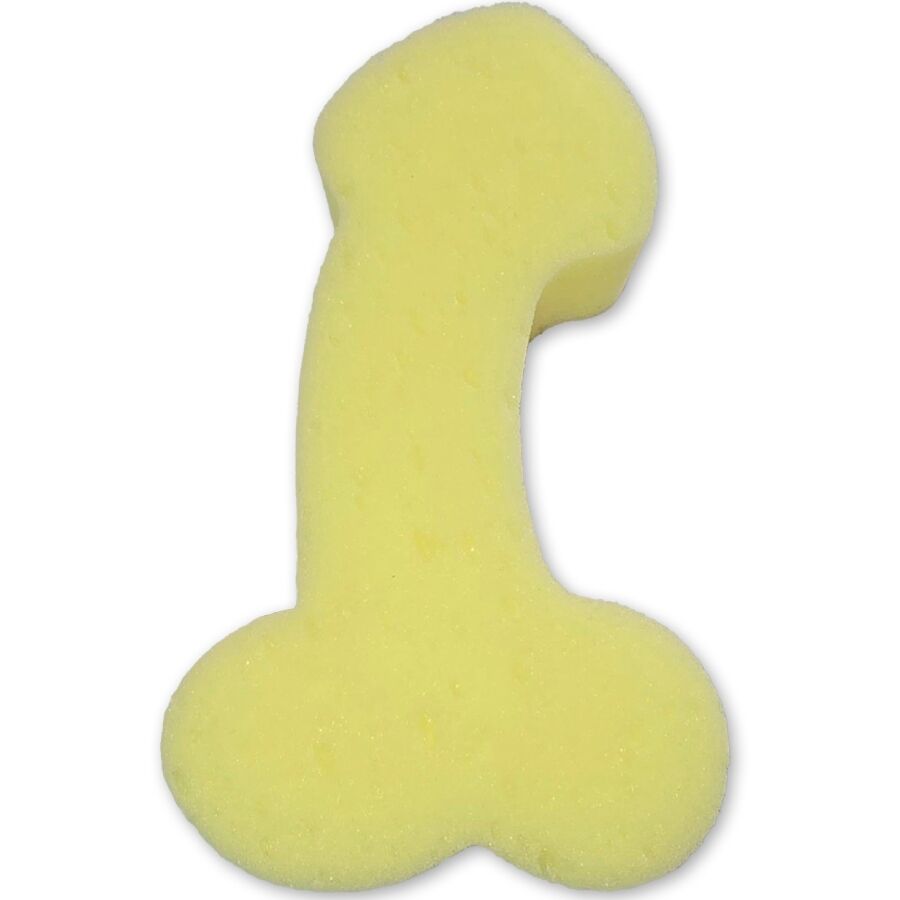 Esponja Divertida con Forma de Pene Amarilla