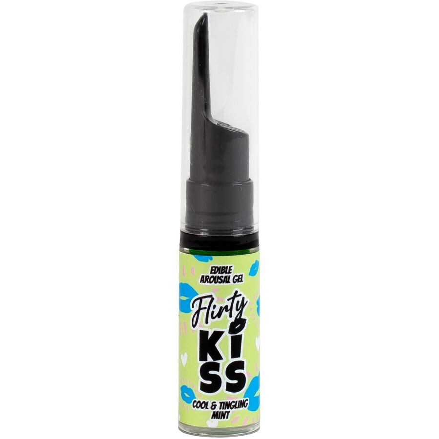 Conjunto de géis para beijos flertantes SECRETPLAY Morango e Hortelã, para efeitos de sexo oral.