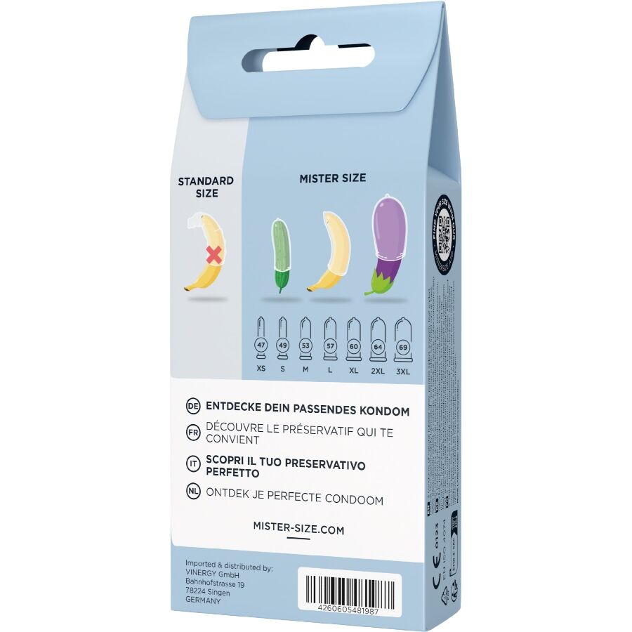 Kit de Prueba con 3 Condones de Diferentes Tamaños + Cinta Métrica