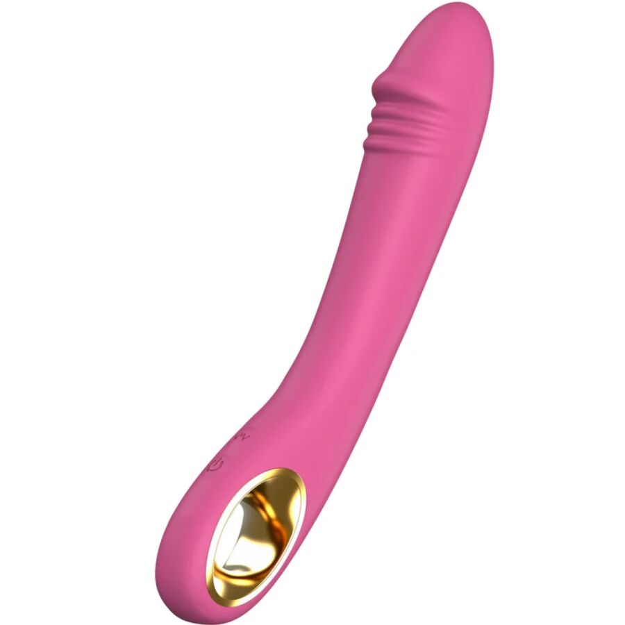Close-up do TOYJOY Vibrador Maia para Ponto G, mostrando seu design ergonómico e curvatura.