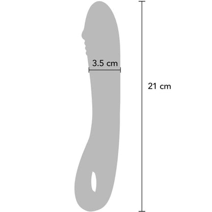 Close-up do TOYJOY Vibrador Maia para Ponto G, mostrando seu design ergonómico e curvatura.