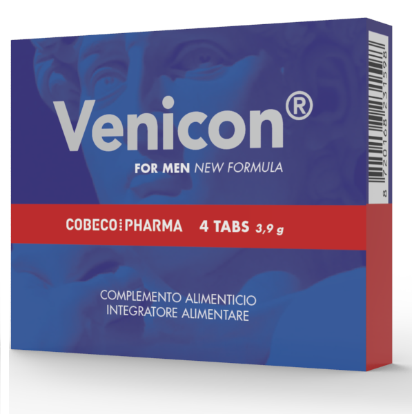COBECO Venicon Suplemento para Homens 4 TABS para apoio à ereção e libido.