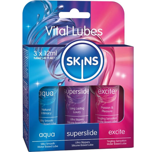Kit de Lubricantes Vital Aqua, Superslide y Excite 3 x 12 ml