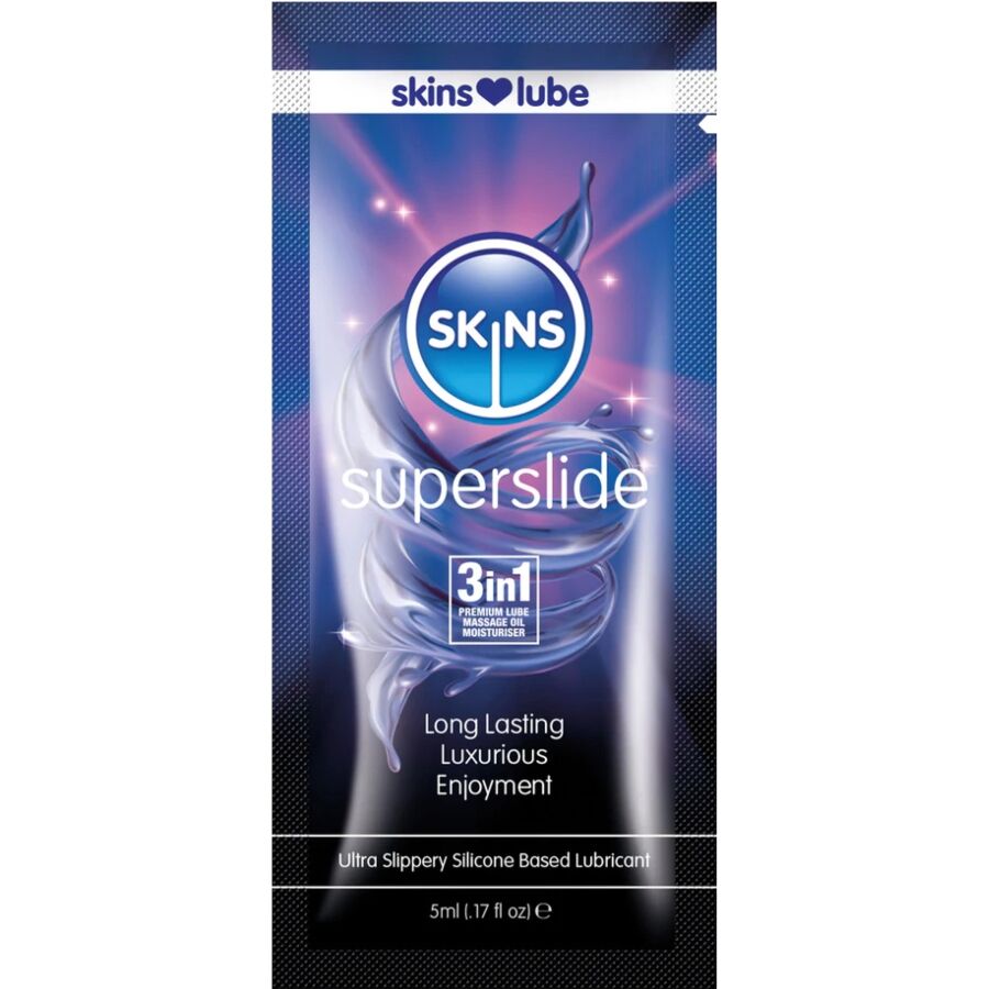 Lubricante Superslide a Base de Silicona, Dosis Única de 5 ml