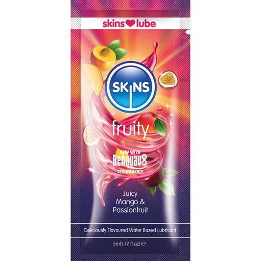 Lubricante a Base de Agua con Sabor Frutal de Mango y Maracuyá - Dosis Única de 5 ml