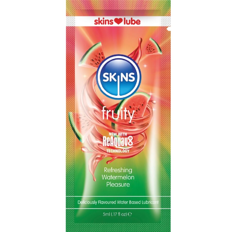 Lubricante a Base de Agua con Sabor a Sandía - Dosis Única de 5 ml