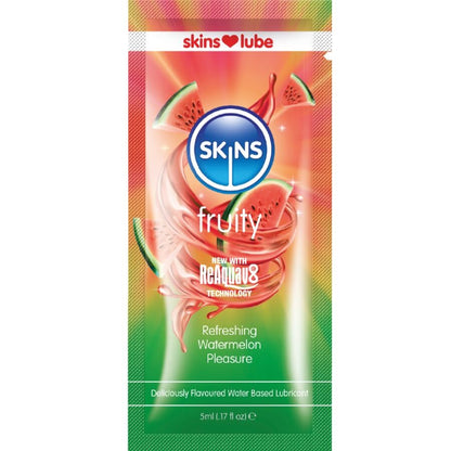 Lubricante a Base de Agua con Sabor a Sandía - Dosis Única de 5 ml