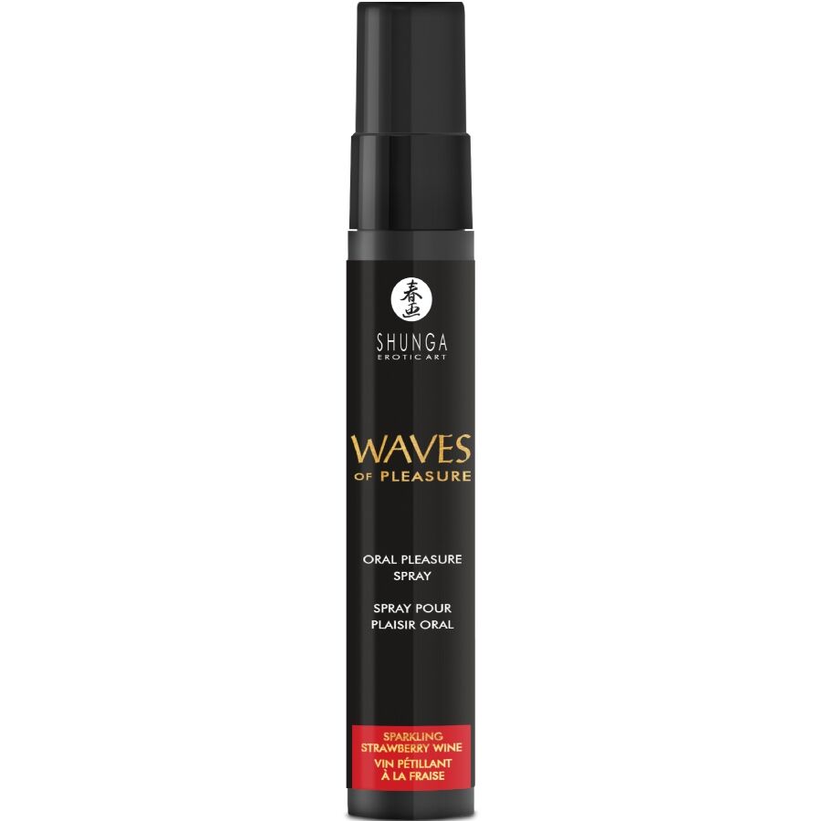 SHUNGA Spray Oral Sedutor de Morango Waves 20 ML para prazer oral intenso
