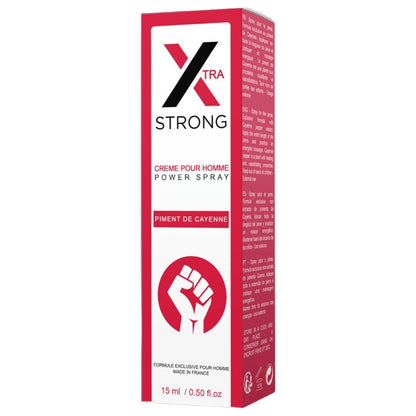 RUF - X Spray Potencializador para Pénis Masculino 15ml, ideal para aumentar o desejo sexual e intensificar o prazer.
