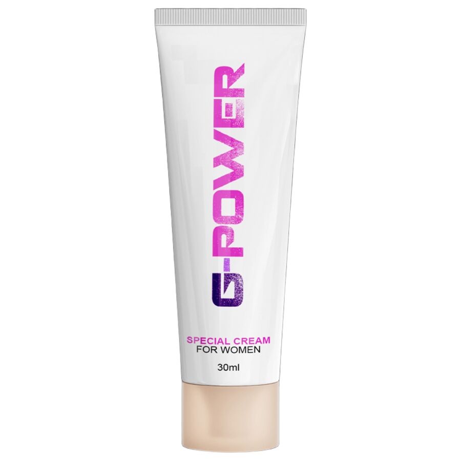 RUF Creme Feminino G Power Orgasmo 30ML, para estimulação clitoriana e intensificação do prazer.