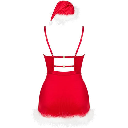 LIVCO CORSETTI FASHION - AGETHE LC 90607 CAMISA + TANGA + GORRO DE NAVIDAD TALLA L/XL