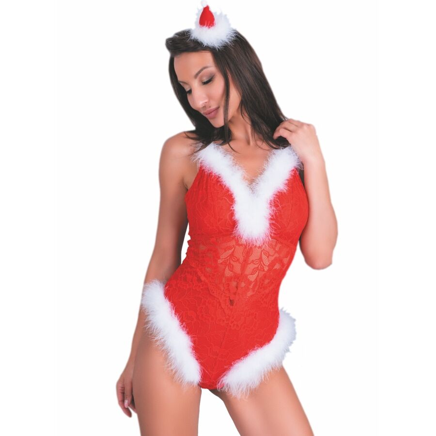 LIVCO CORSETTI FASHION - NAUGHTY SANTA LC 90706 BODY NAVIDEÑO TALLA S/M