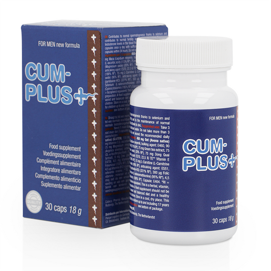 Embalagem de COBECO Cum Plus 30 Comprimidos, suplemento para fertilidade e qualidade do esperma.