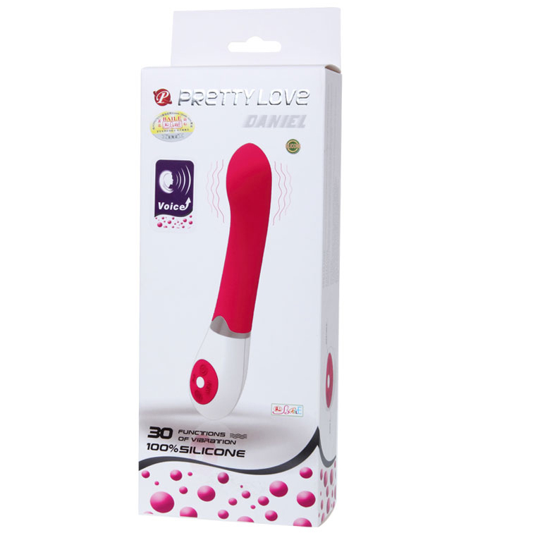 Vibrador PRETTY LOVE Daniel com controle de voz em silicone macio