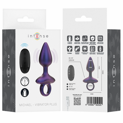 Vibrador Anal Plug Michael Modelo 2 con Control Remoto