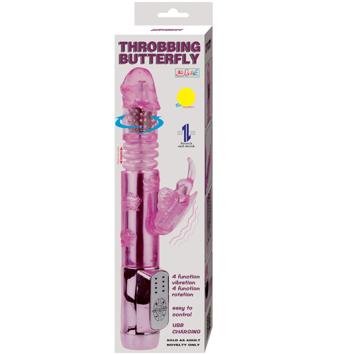 Vibrador BAILE Coelho Borboleta Pulsante com dupla estimulação e design ergonómico para prazer intenso.