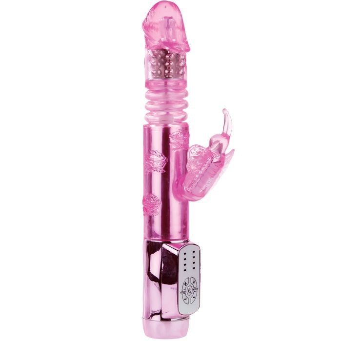 Vibrador BAILE Coelho Borboleta Pulsante com dupla estimulação e design ergonómico para prazer intenso.