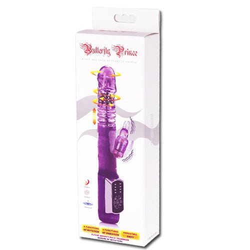 Vibrador Coelho Borboleta Príncipe BAILE com dupla rotação e estimulação clitoriana.