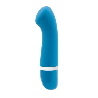 Vibrador B SWISH Bdesired Deluxe Curve Azul, mostrando seu design ergonômico e material de silicone macio.