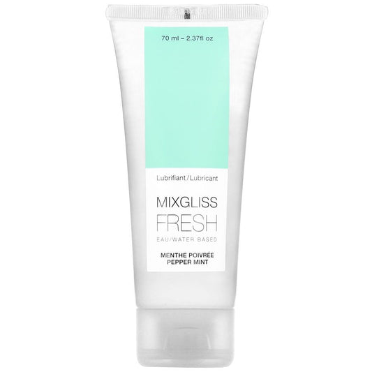 MIXGLISS - LUBRICANTE A BASE DE AGUA CON EFECTO REFRESCANTE Y SABOR A MENTA 70 ML