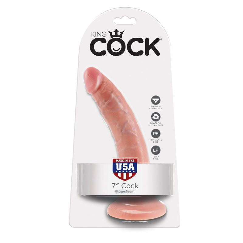 Dildo Realista 7" Tono Carne 17.8 CM