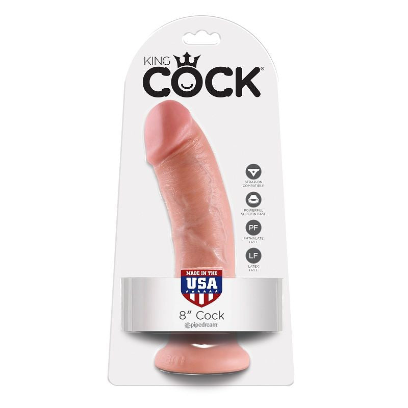Dildo Realista Color Carne con Ventosa 20.3 CM