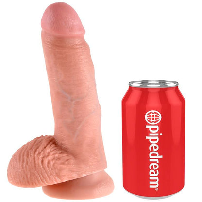 Dildo Realista Carne con Bolas - 17.8 cm