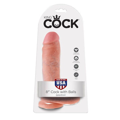 Dildo Realista de 20.3 cm con Bolas