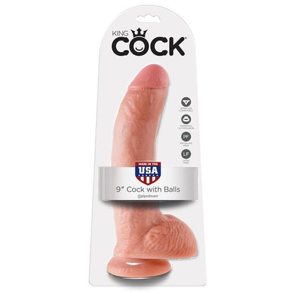 Dildo Realista con Testículos, Tono Carne 22.9 cm