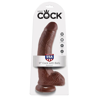 Dildo Realista Marrón con Bolas 22.9 cm