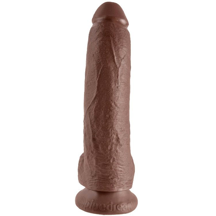Dildo Realista Marrón con Bolas 22.9 cm