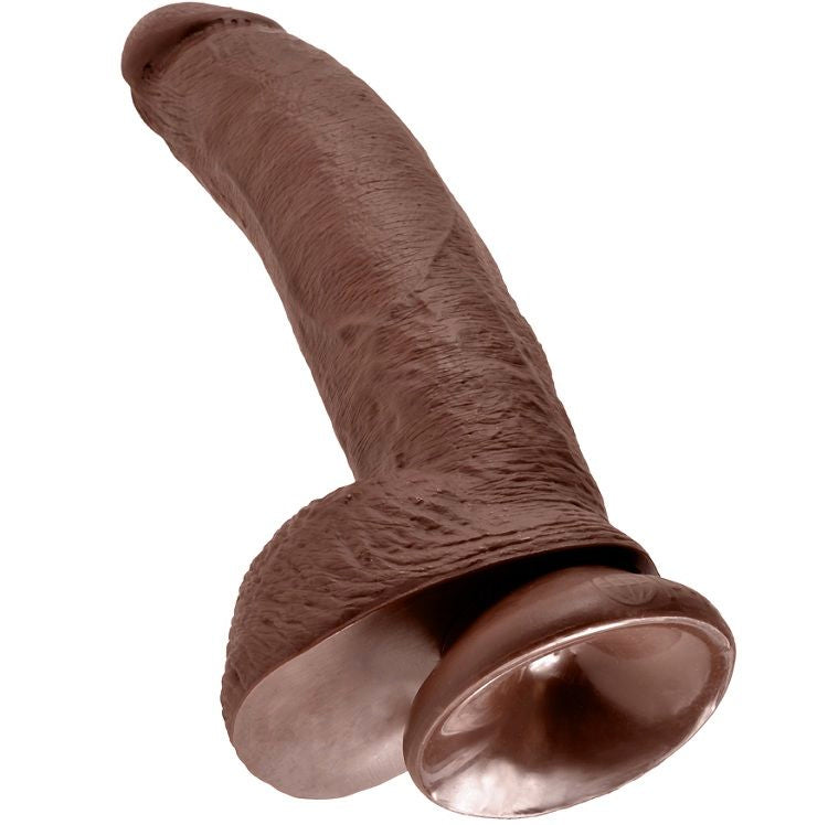 Dildo Realista Marrón con Bolas 22.9 cm