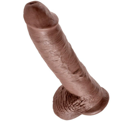 Dildo Realista Marrón con Bolas 25.4 cm
