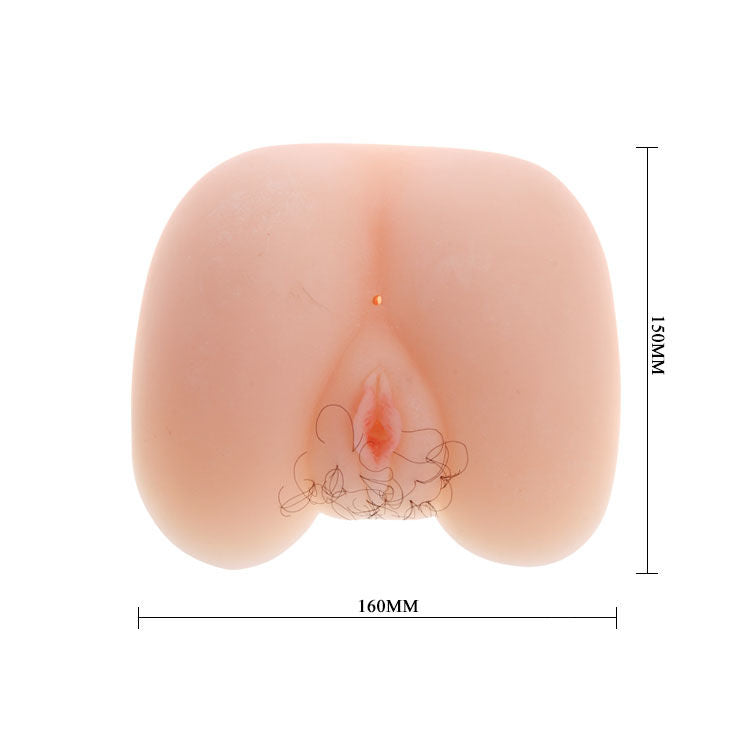 Masturbador BAILE Vagina e Bunda Realistas Cyberskin, mostrando detalhes de textura e aberturas.