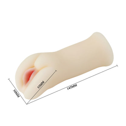 Masturbador masculino BAILE Passion II Vagina 3D Realista, mostrando detalhes da textura.