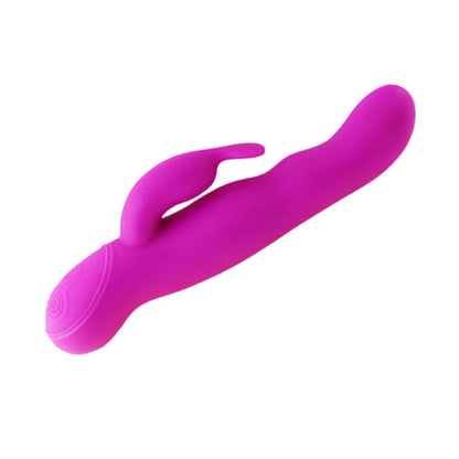 PRETTY LOVE Vibrador Rotador Hale Lilac de silicone, com textura suave e cor lilás vibrante.